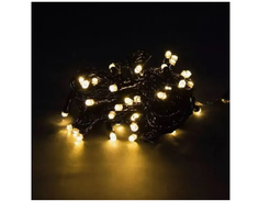 Гирлянда уличная LED карниз 200L тёплый белый тёмный провод 3м 7367