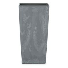 Кашпо Prosperplast Urbi Square beton effect 32,5 х 32,5 х 61 см темно-серое