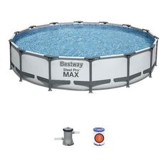 Бассейн Bestway Steel Pro max с водяным насосом серый 427 х 84 см 10220 л