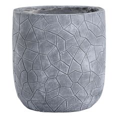 Кашпо Delux Quanzhou 34 x 35 см серое