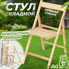 Стул складной Betula СТАНДАРТ деревянный со спинкой, 1 шт