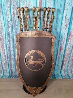 Каминный набор Щит-подставка Барс на 8 шампуров Арарат Shampurs