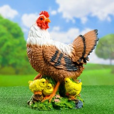Садовая фигурка Хорошие сувениры 1134671 Курица с цыплятами
