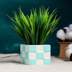 Цветочный горшок Take it easy Куб 7876453 0,05 л микс 1 шт.