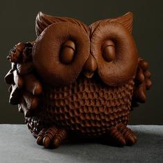 Цветочное кашпо Хорошие сувениры Сова 6861659 2,8 л коричневый