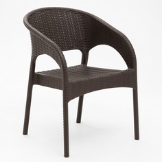 Кресло Ola Dom, RATTAN 9618063. коричневое, 58 х 62 х 80,5 см