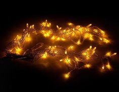 Светодиодная гирлянда 2*0.5 м, 100 желтых LED ламп, прозрачный ПВХ, соединяемая, HOUSE Snowhouse