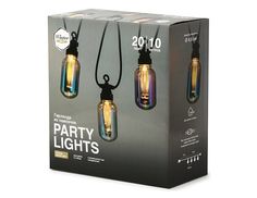 Светодиодная гирлянда из лампочек бензиновая, 20 тёплых белых LED-огней, 10 м, Winter Deco