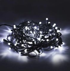 Гирлянда уличная LED катушка 320L 50м тёплая белая темный провод матовые лампочки 9318