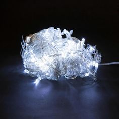 Новогодняя гирлянда линейная LED 200L белая прозрачный провод 13м 15304