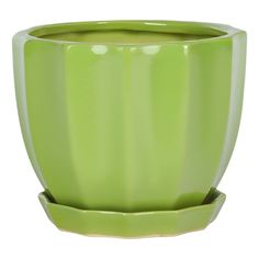 Кашпо Shine Pots 17 x 13 см салатовое