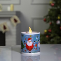 Световая фигура Luazon Lighting Свеча с дедом морозом 7706007 разноцветный/RGB