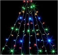 Световая гирлянда новогодняя FUNRAY Дождик SE-RAIN-200M 2 м разноцветный/RGB