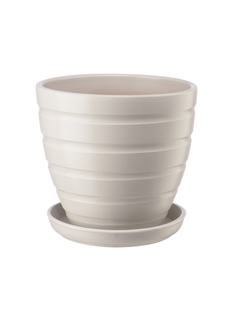 Цветочный горшок Вещицы BH-39-1]MAG 1шт серый