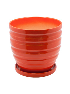 Цветочный горшок Вещицы BH-22-3]MAG 1шт оранжевый