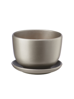 Цветочный горшок Вещицы BH-46-8]MAG 1шт темно-серый