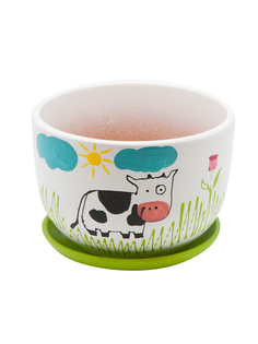 Цветочный горшок Вещицы BH-11-4]MAG 1шт белый