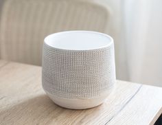 Керамическое кашпо ГВИДО, серое, 13х15 см, Edelman, Mica