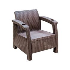 Кресло "Ротанг", 73 * 70 * 79 см, без подушки, цвет шоколад Alternativa