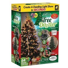 Гирлянда Tree Dazzler - на новогоднюю елку, 64 шт. No Brand