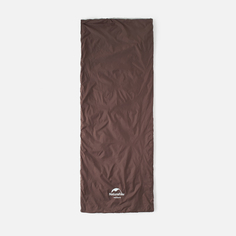 Спальный мешок Naturehike Мини серо-коричневый, на молнии, LW180