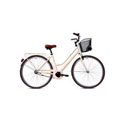 Велосипед CAPRIOLO CITY AMSTERDAM LADY 28 FIX, STEEL 18 бежевый 2024
