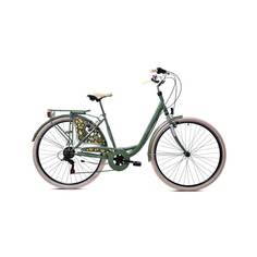 Велосипед CAPRIOLO CITY DIANA STEEL 28 1 X 6, STEEL 18 оливковый - зелёный 2024