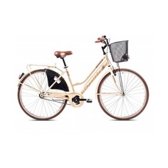 Велосипед CAPRIOLO CITY AMSTERDAM LADY 28 FIX, STEEL 18 кремовый 2024