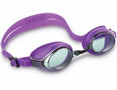 Очки для плавания Racing Goggles фиолетовые, от 8 лет Intex