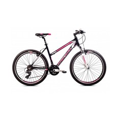 Велосипед CAPRIOLO MTB MONITOR LADY 26" 3 X 7, ALU 19" черный - розовый 2024 год