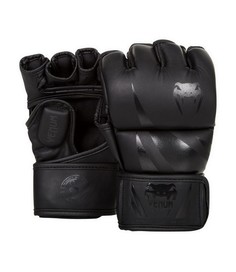 Перчатки ММА Venum Challenger MMA Gloves - Matte/Black искусственная кожа черный S