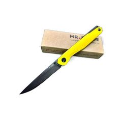 Складной нож Mr.Blade ASTRIS, D2 Black Blade, Yellow Handle