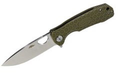 Нож Honey Badger Flipper S, D2, зеленая рукоять HB1028