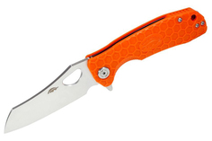 Нож Honey Badger Wharncleaver M, D2, оранжевая рукоять HB1166