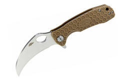 Нож Honey Badger Сlaw L, D2, песочная рукоять HB1096