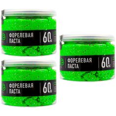 Форелевая паста 3 шт Zub Форель 60 мл Икра Зелёный Zoob