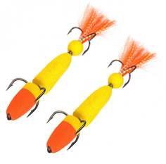 Мандула для рыбалки 2шт NEXT 105мм L 004 оранж-желтый-оранж/ На щуку