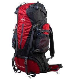 Рюкзак туристический спортивный IFRIT Marader (80+5 л.) Красный