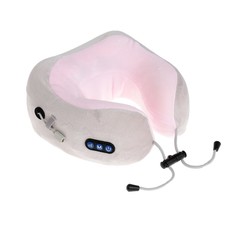 Массажная подушка Luazon Home LEM-06, 3.7 Вт, 2 вида массажа, ИК подогрев, АКБ, розовая