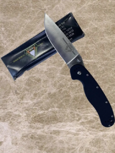 Нож походный Browning складной длина 21см, черный, Бровнинг_черный_340, 1 шт