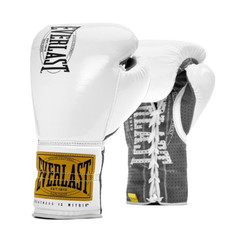 Перчатки боевые Everlast 1910 Classic 10oz, белый