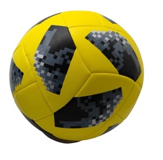 Мяч футбольный MSN Toys Эко кожа размер 5 цвет желтый