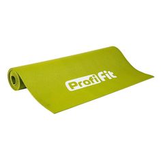 Коврик для йоги и фитнеса 4 мм ПРОФ ПЛЮС (светло-зеленый) Profi Fit