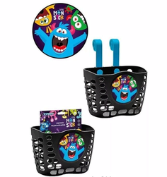 Корзина TRIX Little Monster детская 12"-16", крепление на руль, 190х125х140мм,