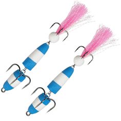 Мандула для рыбалки 2шт NEXT классическая S-70мм 052, синий-белый-розовый/ На щуку