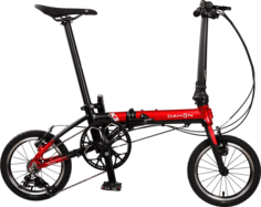 Велосипед Dahon K3 складной, 14 дюймов, KAA433, чёрно-красный
