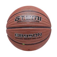 Мяч баскетбольный Atemi, р. 7, синтетическая кожа PU, 8 панелей, BB950N, окруж 75-78