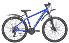 Велосипед горный 27,5" 21 скорость RUSH HOUR XS 725 DISC AL синий 16", для роста150-165 см