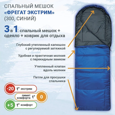 Спальный мешок Фрегат Экстрим (300, синий, молния слева)