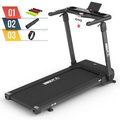 Беговая дорожка UNIX Fit Hi-tech F3 PLUS Space Grey + набор для фитнеса Unixfit